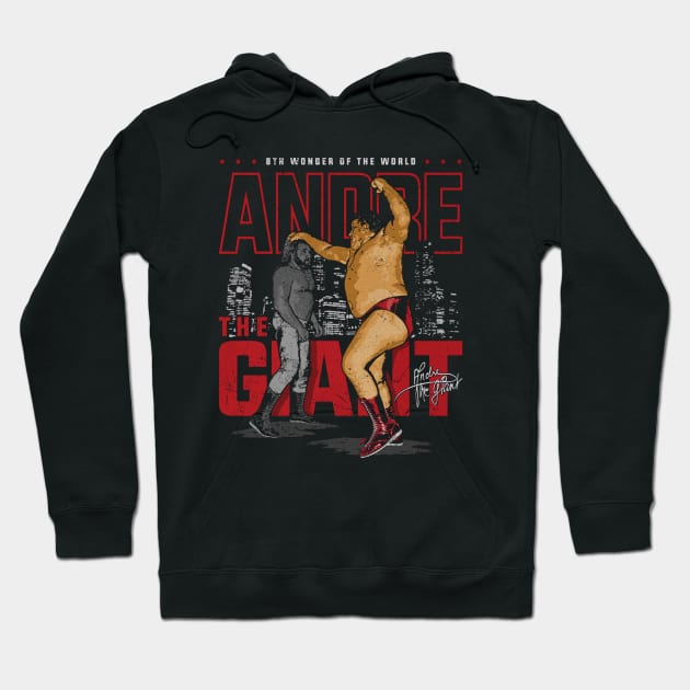 Andre The Giant Skyline Hoodie by MunMun_Design